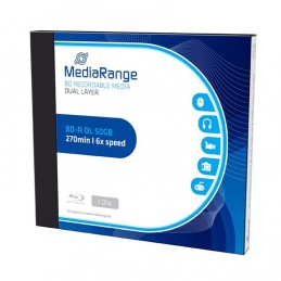 BD-R DL 50Gb / 270min MEDIARANGE écriture 6X BLU-RAY DISC - Boîte Crystal