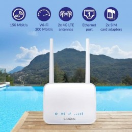 STRONG 4G LTE ROUTER Modem Routeur - Connexion Haut Débit - Jusqu'à 300 Mbit/s - vue caractéristiques