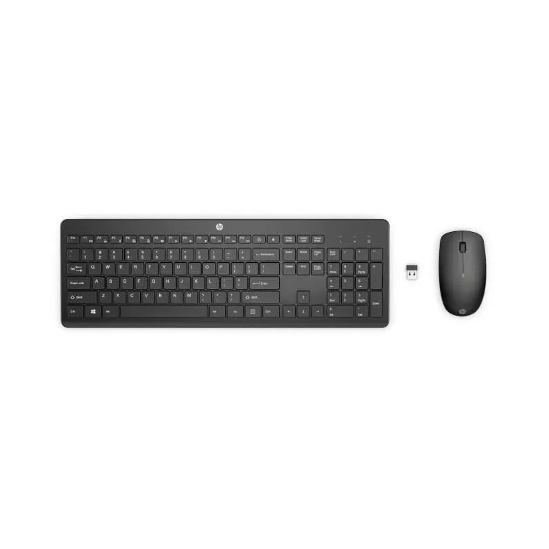 HP 230 Noir Ensemble clavier et souris sans fil - AZERTY