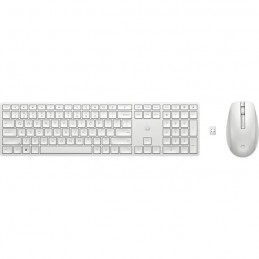 HP 650 Blanc ensemble clavier et souris - AZERTY - vue de dessus