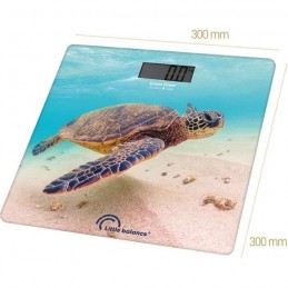 LITTLE BALANCE 8653 Motif tortue verte Pèse-personne électronique USB Rechargeable - Max 180Kg - Précision 100g - vue B