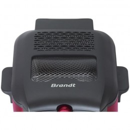 BRANDT FRI25R Rouge et noir Friteuse électrique Cuve fixe 2.5L - 1600W - Hublot de contrôle - vue zoom hublot