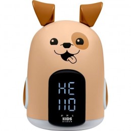 BIGBEN RKIDSDOG Forme chien Réveil veilleuse Affichage LED, 3 mélodies, Intensité réglable, Alim. 230V - vue de face