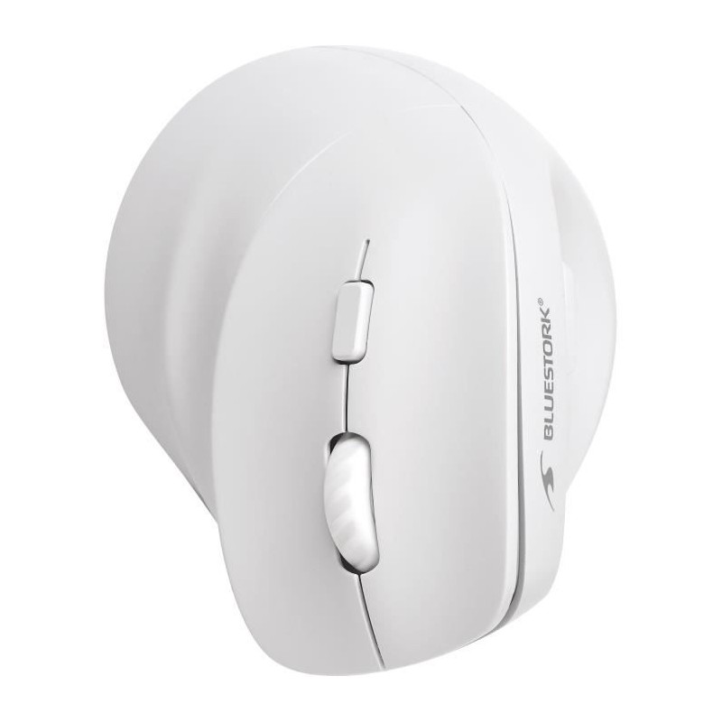 BLUESTORK ERGO Lumineuse Blanc Souris Ergonomique Sans Fil - PC et MAC