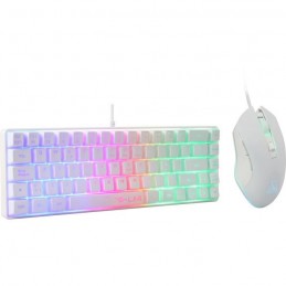 THE G-LAB COMBO HYDRO Blanc Pack Clavier Souris Filaire - USB - vue de trois quart