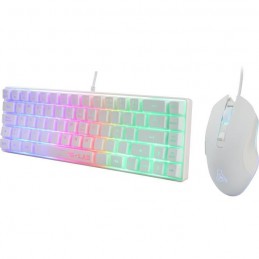 THE G-LAB COMBO HYDRO Blanc Pack Clavier Souris Filaire - USB - vue de 3/4