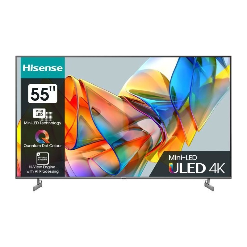 HISENSE 55U6KQ TV LED 55'' (139 cm) 4K UHD - Dolby Vision - Smart TV - 3x HDMI - WiFi