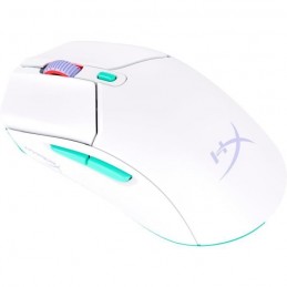 HyperX Pulsefire Haste 2 Core Blanc Souris Gaming Sans Fil pour PC - vue de trois quart