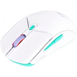 HyperX Pulsefire Haste 2 Core Blanc Souris Gaming Sans Fil pour PC - vue de 3/4