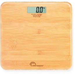 LITTLE BALANCE 8745 Pèse-personne My bamboo USB Rechargeable - Max 150kg - Précision 100g