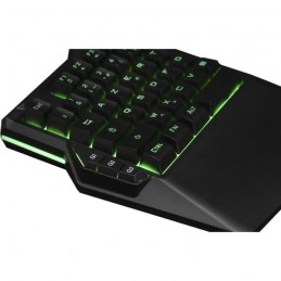 THE G-LAB KEYZ THORIUM Noir Mini Clavier Gamer Filaire - USB - vue zoom touches G