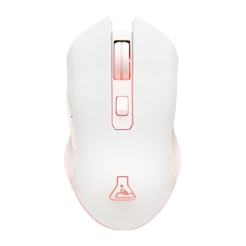 THE G-LAB KULT HELIUM Blanc RGB Souris Gamer Sans fil - 6400dpi - 6 Boutons