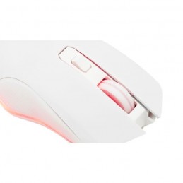 THE G-LAB KULT HELIUM Blanc RGB Souris Gamer Sans fil - 6400dpi - 6 Boutons - vue zoom roulette