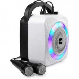 ROCKJAM PS150 Noir et Blanc Enceinte Karaoke portable 5W - Bluetooth, micro