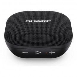 SHARP GX-BT60BK Noir Enceinte Portable 6W - Bluetooth 5.0 - Étanche - vue de dessus trois quart