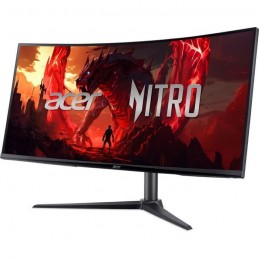 ACER Nitro XZ340CUHbiiphx Ecran PC 34'' incurvé 2K - 100Hz - 1ms - 2x HDMI, 1x DP - vue de 3/4