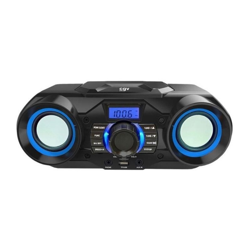 CGV CD SG-1 Noir Radio CD portable 3W - CD, CD-R-RW, MP3, SD, USB, Bluetooth