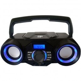 CGV CD SG-1 Noir Radio CD portable 3W - CD, CD-R-RW, MP3, SD, USB, Bluetooth - vue de face