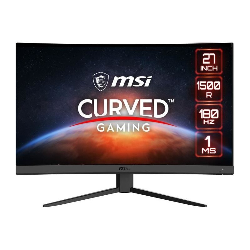 MSI G27C4 E3 Ecran PC 27'' FHD Gamer incurvé - VA - 1ms - 180Hz - HDMI, DP