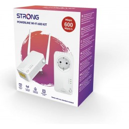 STRONG Powerline Wi-Fi 600 Duo Kit CPL Module Wi-Fi, Point d'Accès 300Mb - vue emballage