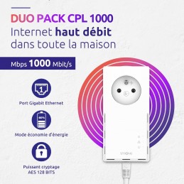 STRONG Powerline 1000 Duo Kit CPL Haut débit jusqu'à 1000Mb - vue A