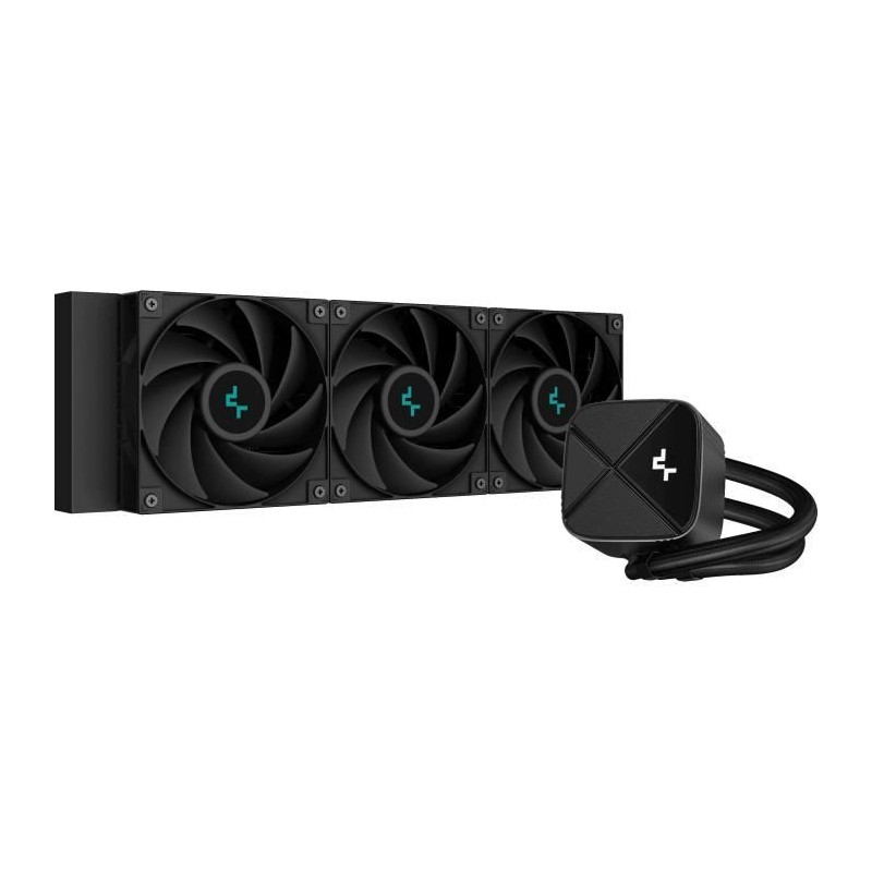 DEEPCOOL LS720S Zero Dark Watercooling AIO CPU 360mm - Ventilateur 3x 120mm