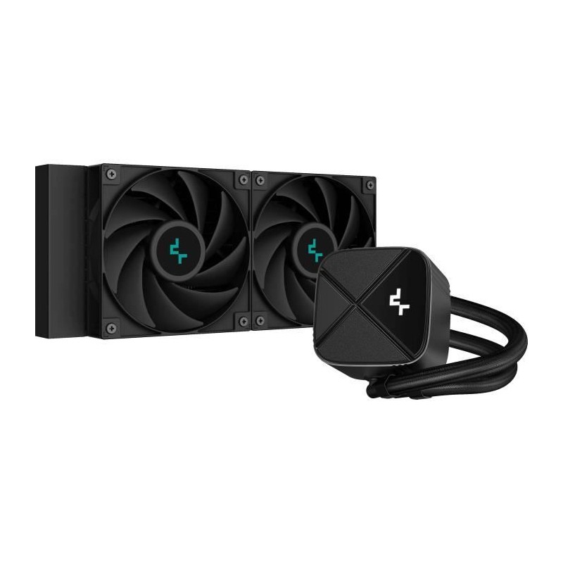 DEEPCOOL LS520S Zero Dark Watercooling AIO CPU 240mm - Ventilateur 2x 120mm