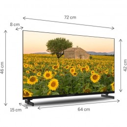 THOMSON 32HA2S13 TV LED 32'' (81cm) HD - Smart TV Android - 3x HDMI 1.4 - vue dimensions