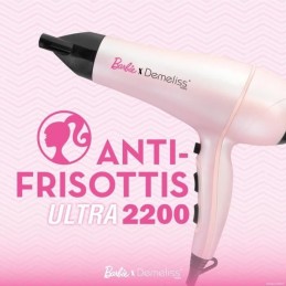 DEMELISS Ultra Barbie Edition Sèche-cheveux - 2200W - vue anti-frisottis