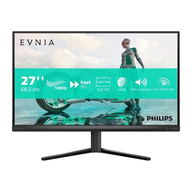 PHILIPS Evnia 27M2N3200S Ecran PC 27'' FHD - Fast IPS - 180Hz - 0.5ms - Smart Crosshair - HDMI, DP