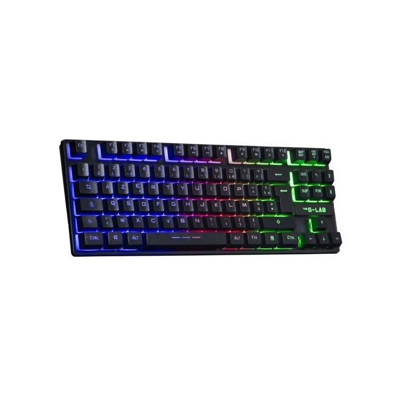 THE G-LAB KEYZ CAESIUM TKL WIRELESS RGB Noir Clavier Gamer sans fil PC et PS4 - AZERTY