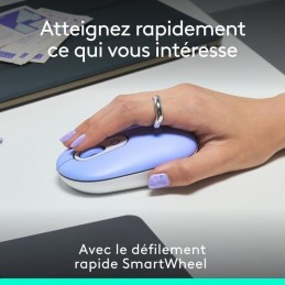 LOGITECH Pop Mouse Lilas Souris Sans fil (910-007414) - vue SmartWheel