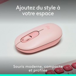 LOGITECH Pop Mouse Rose Souris Sans fil (910-007413) - vue compacte