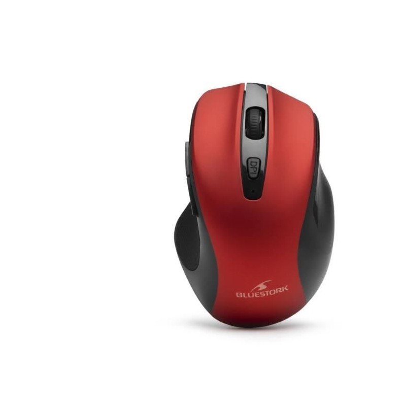 BLUESTORK OFFICE 75 Rouge Souris Sans Fil rechargeable - PC et MAC