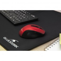 BLUESTORK OFFICE 75 Rouge Souris Sans Fil rechargeable - PC et MAC - vue en situation