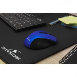 BLUESTORK OFFICE 75 Bleu Souris Sans Fil rechargeable - PC et MAC - vue en situation