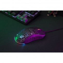 THE G-LAB KULT-OXYGEN Noir RGB Souris Gamer filaire USB - 12800DPI - vue en situation