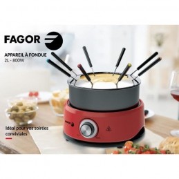 FAGOR FGF800 Appareil à fondue 1.6L - 8 personnes - 800W - Thermostat réglable - vue en situation