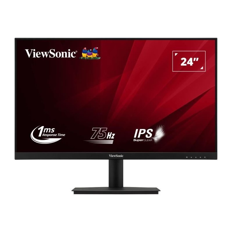 VIEWSONIC VA240-H-2 Ecran PC 24'' FHD - Dalle IPS - 1ms - 75Hz - HDMI, VGA