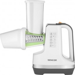 SENCOR SSG 4500WH Blanc Découpe légumes, râpe et trancheuse - 150W - vue de profil