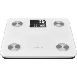 SENCOR SBS 6025WH Blanc Balance pèse-personne - Ecran LCD - 180Kg max - Précision 100g - vue de face
