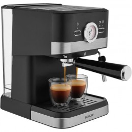 SENCOR SES 1721BK Noir Machine à expresso 1.5L - 1050W - 20 bars - vue de trois quart