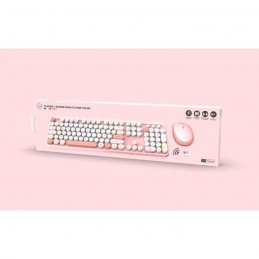 MOBILITY LAB Pure Color Rose Combo sans fil clavier et souris - Design ergonomique - Frappe discrète - vue emballage