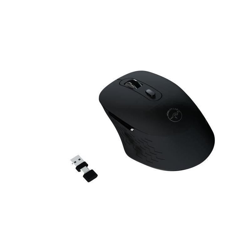 MOBILITY LAB Omega Noir Souris sans fil - Bluetooth et récepteur 2.4GHz - Précision réglable