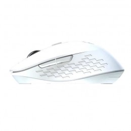 MOBILITY LAB Omega Blanc Souris sans fil - Bluetooth et récepteur 2.4GHz - Précision réglable - vue de profil