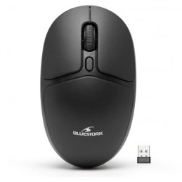 BLUESTORK Office 25 Noir Souris Sans Fil PC et MAC - 2.4 GHz - Autonomie Longue Durée