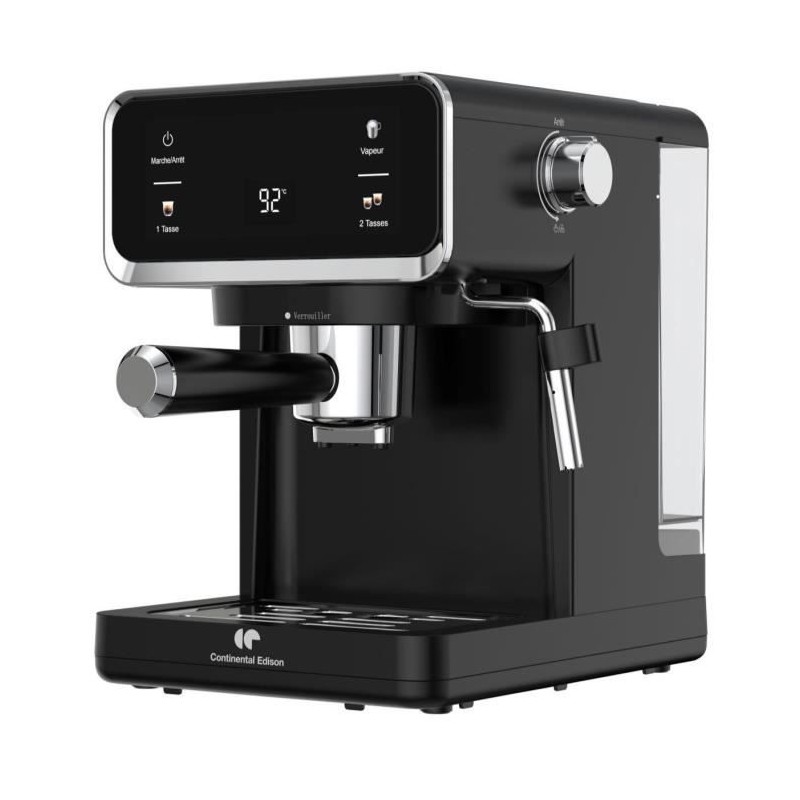 CONTINENTAL EDISON CEME19B Noir Machine à expresso 1L - 950W