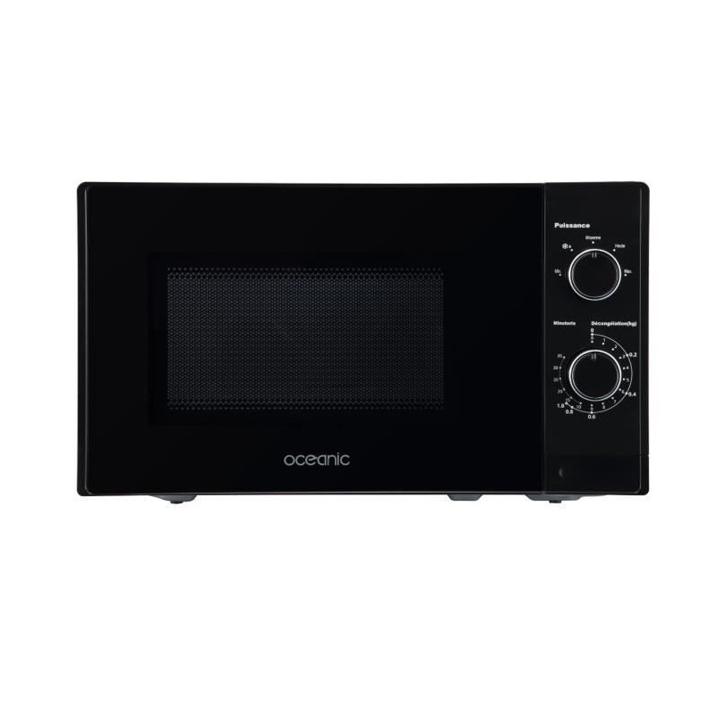 OCEANIC OCEAMO20B12 Noir Micro-ondes 20L - 700W - Plateau 25.5cm - Monofonction