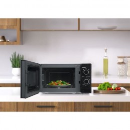 OCEANIC OCEAMO20B12 Noir Micro-ondes 20L - 700W - Plateau 25.5cm - Monofonction - vue porte ouverte