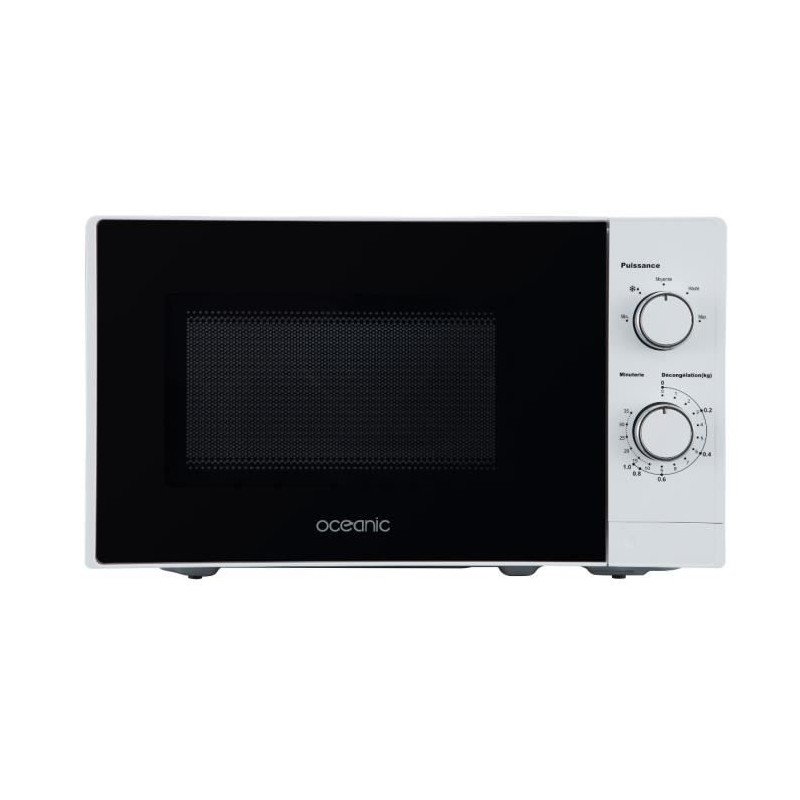 OCEANIC OCEAMO20W12 Blanc Micro-ondes 20L - 700W - Plateau 25.5cm - Monofonction